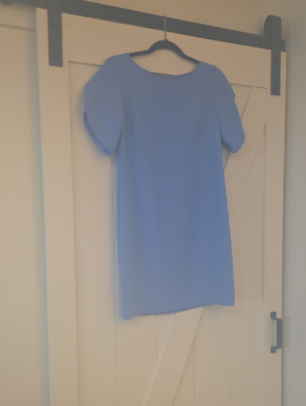 French Connection Cornflower Blue Flutter Sleeve Shift Dress